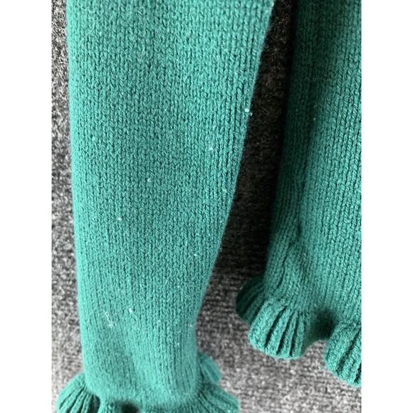 Tahari Girls Sweater Christmas Holiday Fair Isle Ruffle Green Sz 5/6 Reduced 4 - Picture 10 of 10